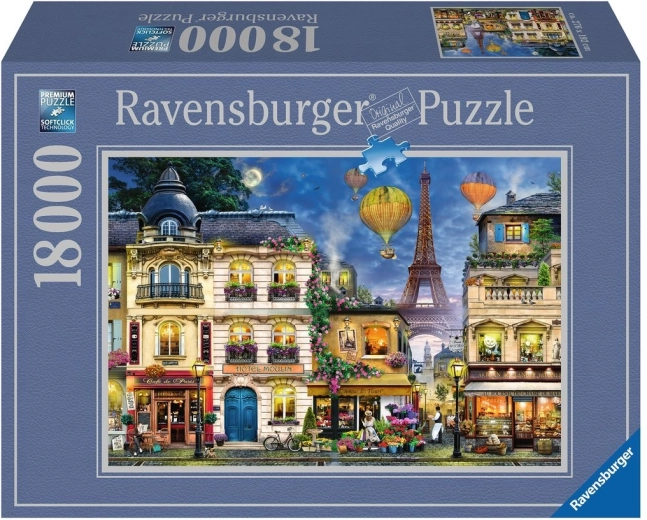 Ravensburger sestavljanka Nočni sprehod po Parizu 18000 kosov