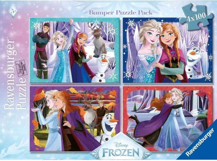 Ravensburger sestavljanka Disney Ledeno kraljestvo 4×100 kosov