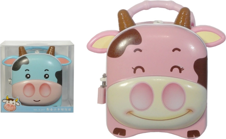 Hranilnik z obešanko in ročajem – kravica