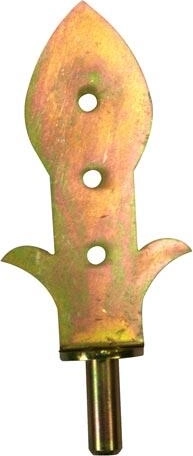 Okrašeni nosilec vratnega tečaja Zn rumen Sedlák/Selka