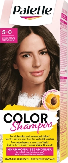 Palette Color Shampoo 5-0 srednje rjav 50 ml