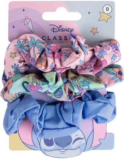 Komplet tkaninskih elastik za lase Disney Lilo & Stitch Stitch (3 kosi)