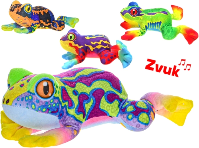 Plišasta žaba z zvokom 20 cm