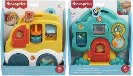 Fisher-Price Odkrijmo z živalicami – interaktivna igrača za dojenčke