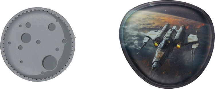 Baagl Baaglies – komplet značk Vesolje in Luna (2 kosa)