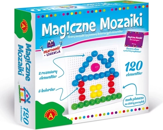 Čarobni mozaiki – ustvarjalni in izobraževalni set 120 kosov