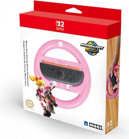 HORI nosilec za volan za Nintendo Switch in Switch 2 Peach