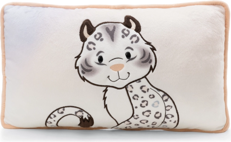 Plišasta blazina snežni leopard Eleni Snowbell 43 × 25 cm