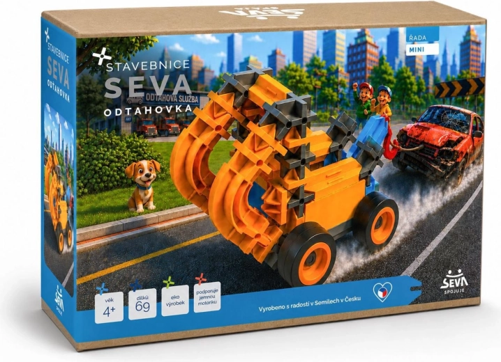 Seva mini vlečno vozilo – sestavljanka s 69 deli