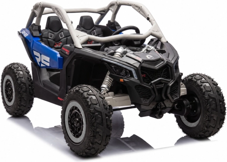 Can-Am Maverick Turbo RR ride-on electric car – blue-grey, painted finish