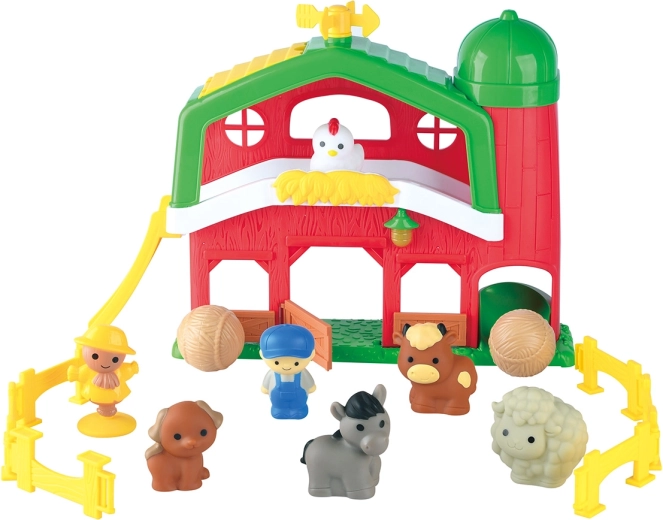 Playgo animal farm – barn with silo and figurines