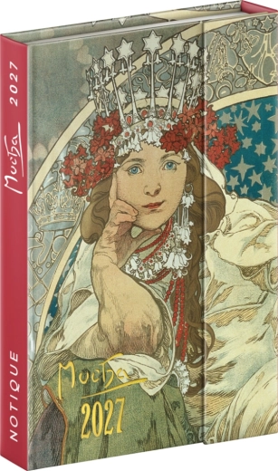 Notique tedenski magnetni rokovnik Alfons Mucha 2027 11 × 16 cm