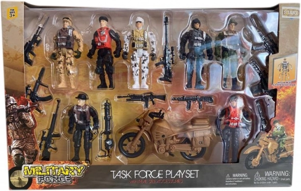 Velik komplet vojakov z motorjem STARX