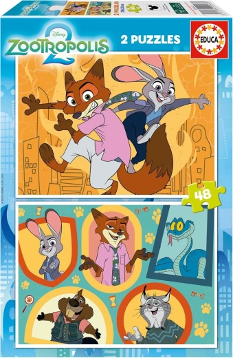 Educa puzzle Zootropolis, 2×48 koščkov