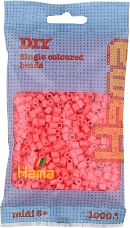 Hama Midi likalne perlice svetlo rožnate 1000 kosov