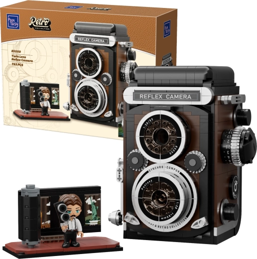 Pantasy Retro collection retro fotoaparat z dvojnim objektivom (TLR)