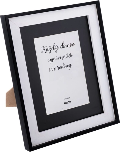 Lesen fotookvir črn 22 × 27 cm s paspartujem za fotografijo 13 × 18 cm