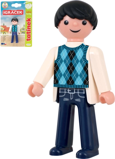 EFKO Dad Igráček – Family, jointed figure on a card - 1 piece