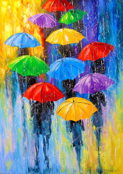 Sestavljanka Deževen dan 1000 koščkov