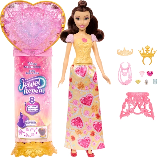 Disney princesa Jewel Reveal Belle z dodatki