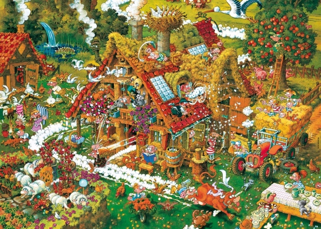 Heye Puzzle Cartoon Classics: Vesela kmetija 1000 kosov