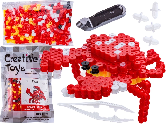 Likalne perlice 3D – šablona rak (vrečka) - 1 kos