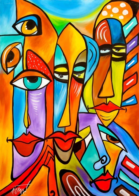 Sestavljanka Ustvarjalni Obrazi Bico 1000 kosov