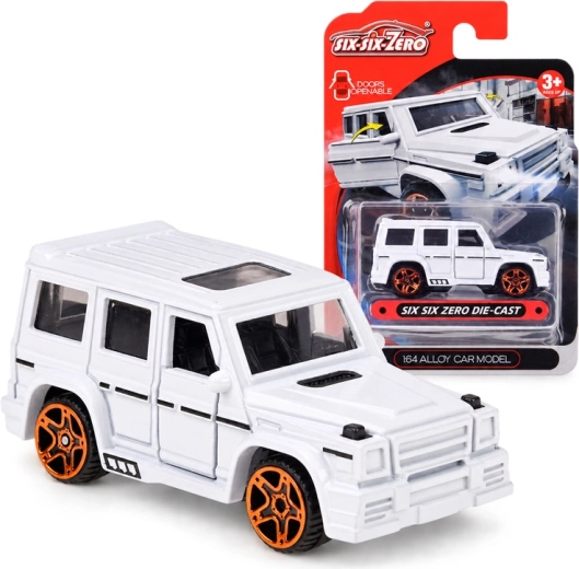 Kovinski terenski model avtomobila v merilu 1 : 64 z odpiralnimi vrati