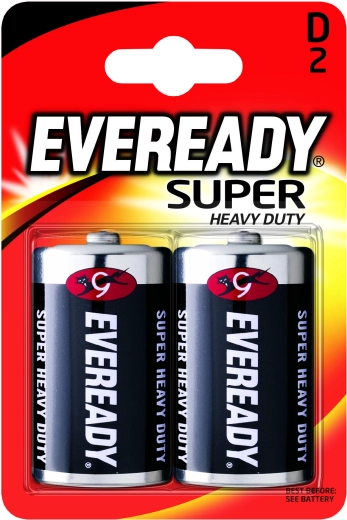 Baterije D R20 1,5 V cinkovo-kloridne, 2 kosa – ENERGIZER Eveready Super Heavy Duty