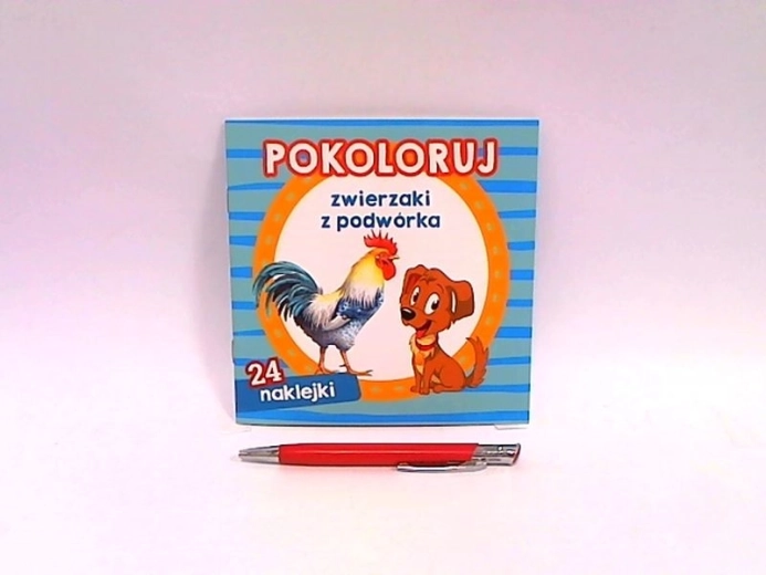 Pobarvaj domače živali – pobarvanka z nalepkami