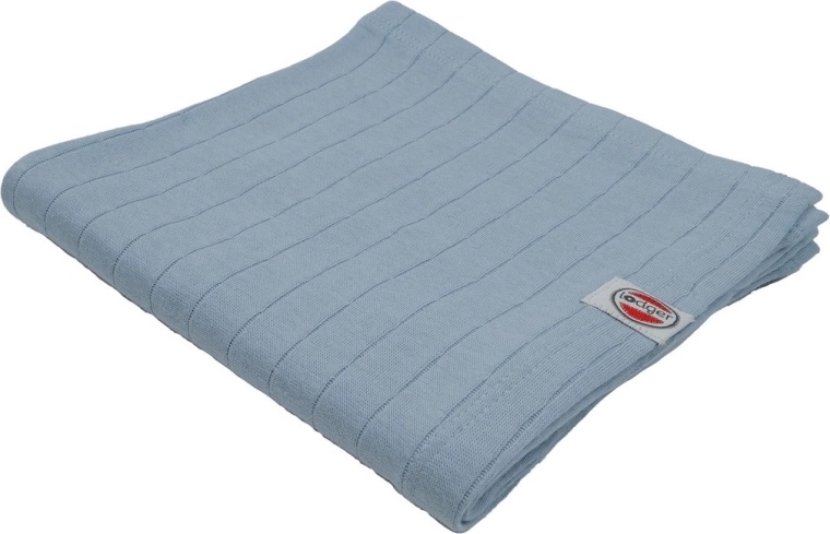 Lodger previjalna tetra plenica iz organskega bombaža Solid blue fogg 70 × 70 cm – 1 kos