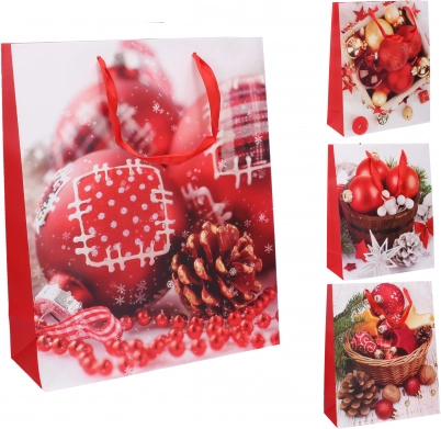 Darilna vrečka L Božič 31 × 40 × 12 cm