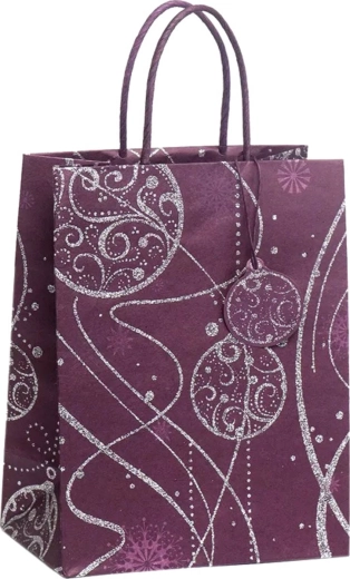 Argus božična darilna vrečka DeLuxe Eco Friendly 18 × 23 cm - 1 kos