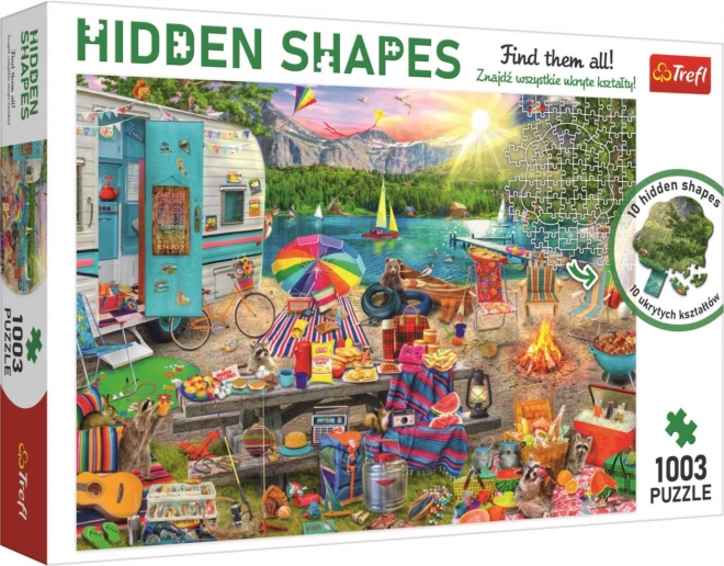 Puzzle Hidden Shapes – izlet s kamperjem