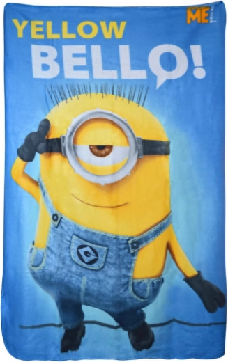 Flisasta odeja Minions yellow bello! 100 × 150 cm