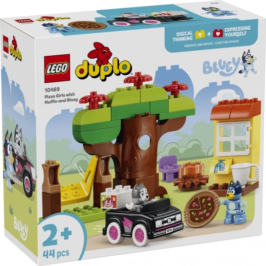 Komplet LEGO DUPLO Bluey – Picerija z Muffinko in Bluey