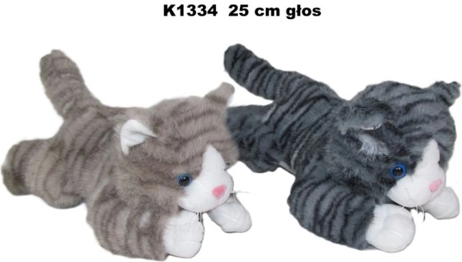 Ležeča mačka z zvokom 25 cm – 1 kos