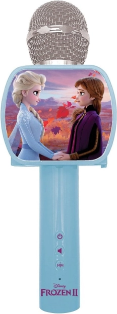 Brezžični karaoke mikrofon Disney Frozen z vgrajenim zvočnikom in spreminjevalnikom glasu