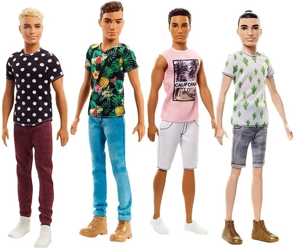 Barbie Fashionistas Ken v modri majici s kaktusi