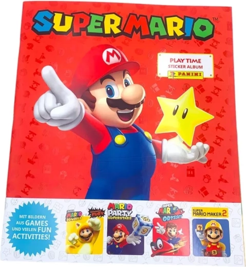 Super Mario Play Time zbirateljski album za nalepke