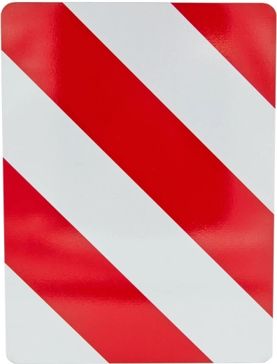 Reflektivna opozorilna tabla 30 × 40 cm leva aluminijasta