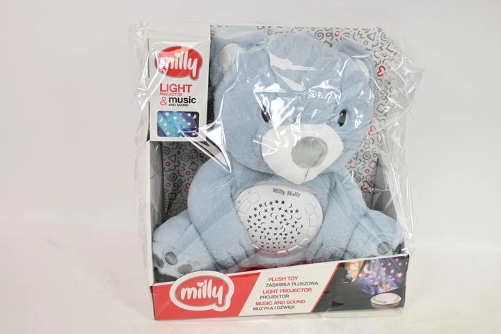 MillyBear moder plišasti medvedek s projektorjem nočnega neba