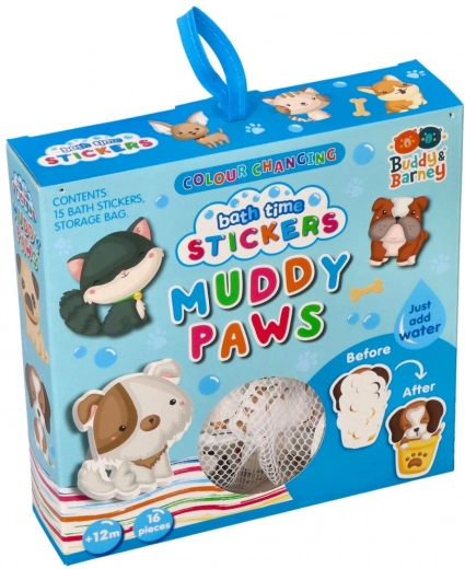 kopalne nalepke z živalicami, ki menjujejo barvo, z mrežico