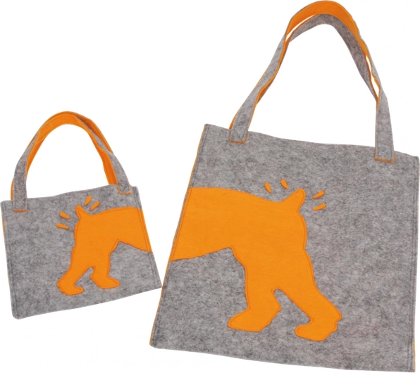 Small Foot filcaste torbe Struppi – komplet 2 kosov