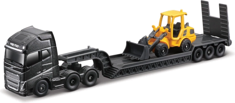 Maisto mini delovni stroji – komplet velikega vlačilca Volvo FH16 z damperjem Volvo A25G