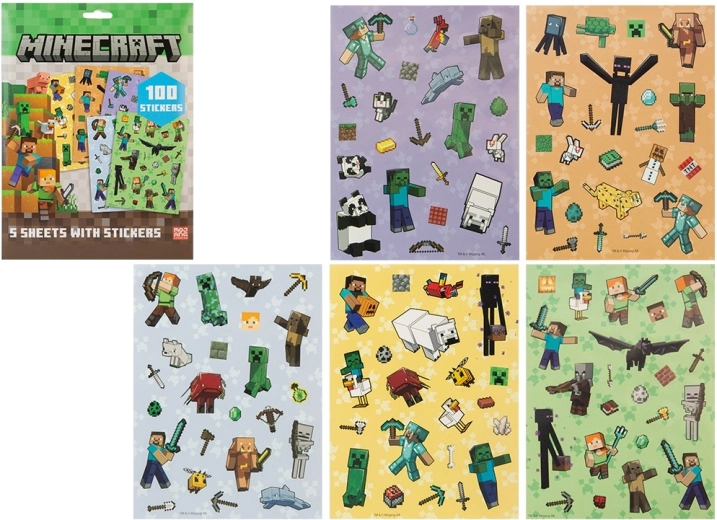 Minecraft sticker set 100 pcs - 1 piece