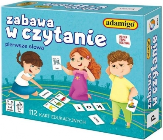 Zabavno branje – izobraževalne kartice za otroke 3–7 let Adamigo