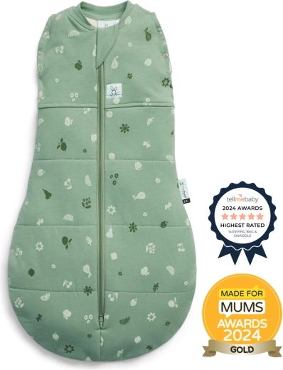 ErgoPouch povijalna vreča in spalna vreča 2v1 Cocoon Sweet Orchard 2,5 TOG (0–3 mesece, 3–6 kg)