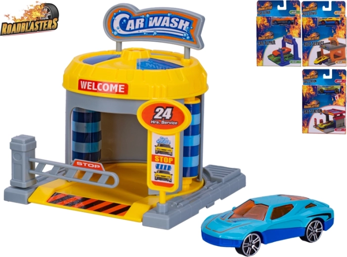 Roadblasters avtopopravljalnica z avtom – igralni set za otroke 1:64