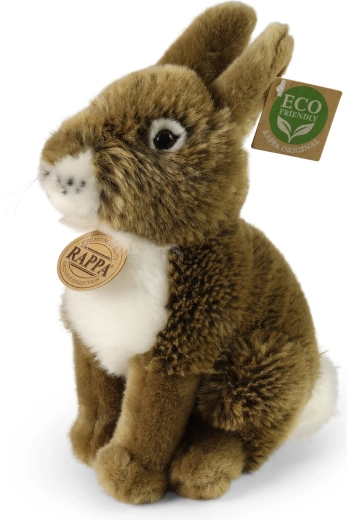 Rappa plišasti zajček rjav 20 cm eco friendly